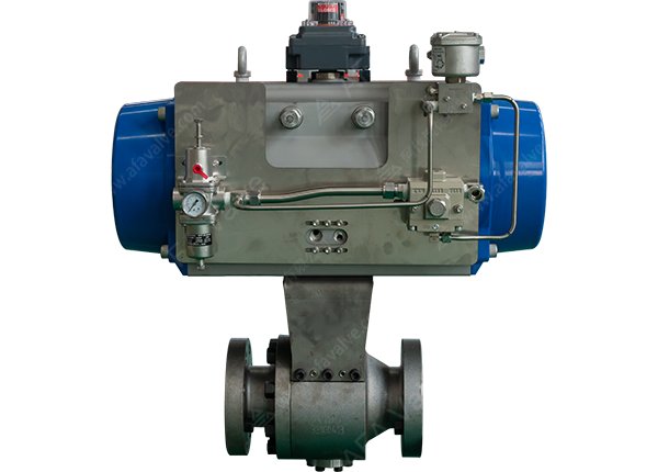 3英寸 600磅 A105材质 气动硬密封耐磨C型球阀